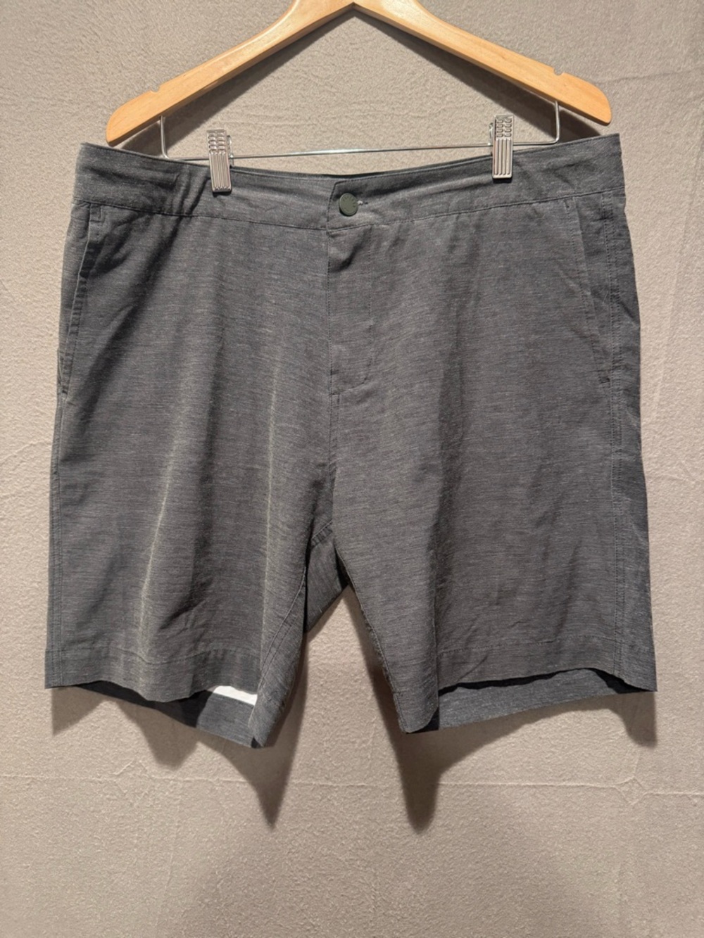 Faherty All Day Charcoal Flat Front Casual Shorts